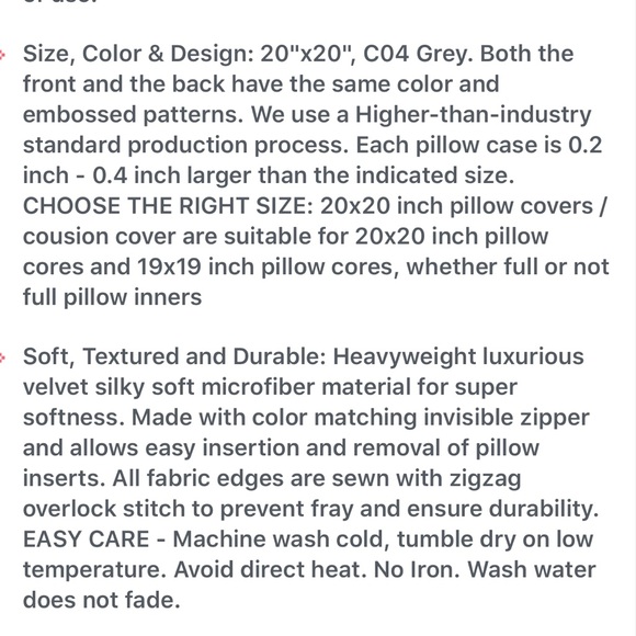 TangDepot Heavy Velvet Embossing throw pillow - Picture 3 of 3